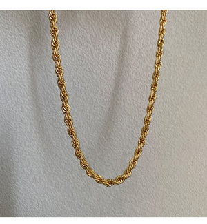 Golden Twist Chain Necklace - Necklaces