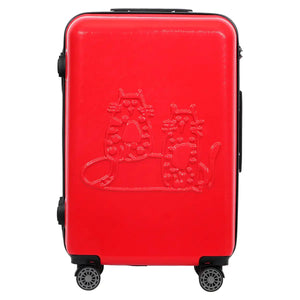 Biggdesign Cats Suitcase Luggage, Red, Medium Rberyl