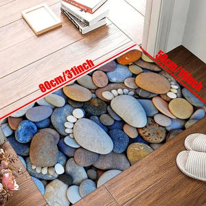 3D Stone Illusion Mat for Home & Bath Rberyl