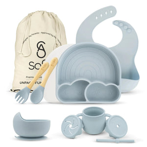 Complete Silicone Baby Feeding Kit - BPA-Free & Non-Toxic Rberyl