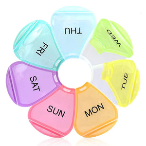 7-Day Petal Pill Box: Colorful Daily Organizer Rberyl