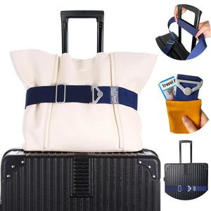 TravelEase 2-in-1 Adjustable Luggage Belt Rberyl