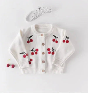 Chic Embroidered Wool Cardigan Rberyl