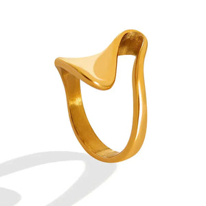 Chic Glossy Geometric Ring Rberyl