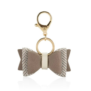 Chic Bow Charm Clasp - Vanilla Latte Vegan Leather Accessory Rberyl