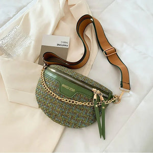 Chic Knitted Waist Packs for Women Rberyl