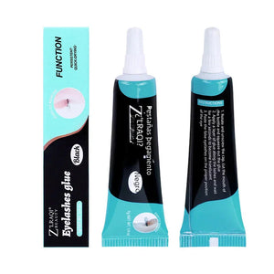Black eyelash glue tubes with packaging, false lashes adhesive for beauty makeup