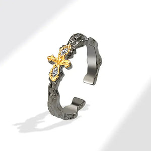 Mystic Cross Geometric Ring Rberyl