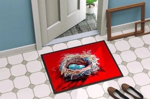 Chic Bird Nest Welcome Mat Rberyl
