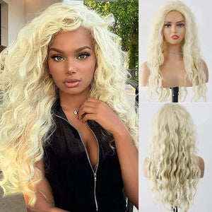Glamorous Long Blonde Gradient Wig Rberyl