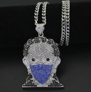 Eco Chic Hip Hop Mask Necklace Rberyl