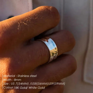 Artistic Concave-Convex Ring Rberyl