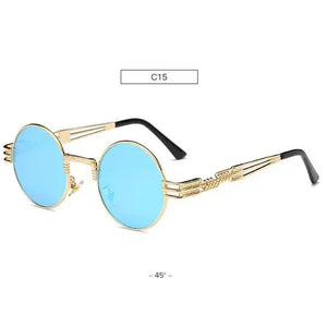 Chic Metal Round Frame Sunglasses Rberyl