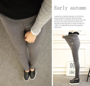 Cozy Maternity Winter Leggings Rberyl