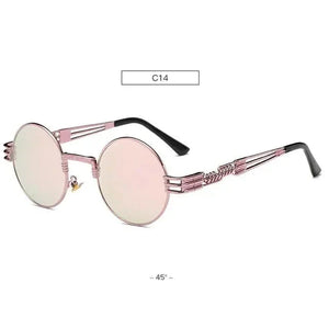 Chic Metal Round Frame Sunglasses Rberyl