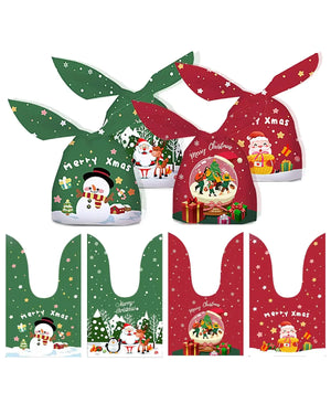 FestivePack 100Pcs Christmas Goodie Bags Rberyl