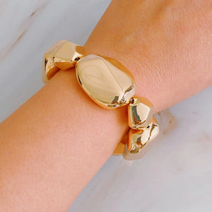 Golden Geo Stretch Bracelet Rberyl