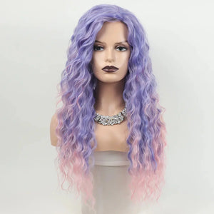 Glamorous Long Blonde Gradient Wig Rberyl