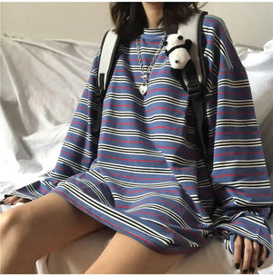 Classic Stripe Fashion Top Rberyl
