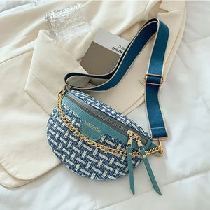 Chic Knitted Waist Packs for Women Rberyl