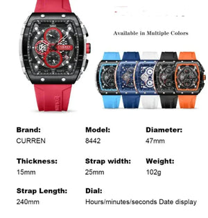 Men’s Quartz Six-Pin Strap Watch Rberyl