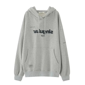 Casual Grey Hoodie for Women Rberyl