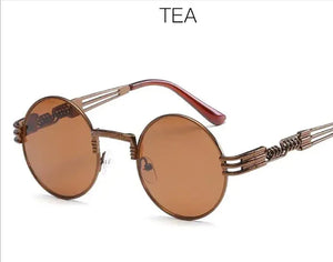 Chic Metal Round Frame Sunglasses Rberyl