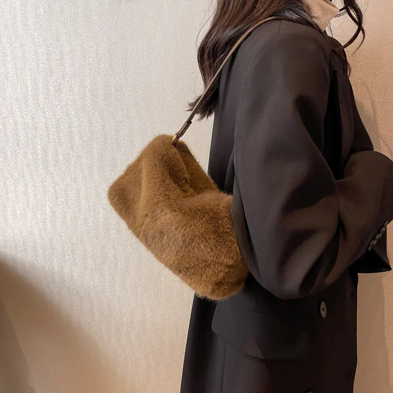 Chic Plush Fashion Shoulder Bag