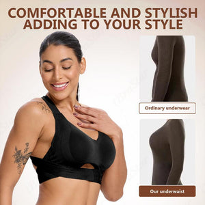 Comfortable stylish black bra with underwaist support, enhancing silhouette vs ordinary underwear