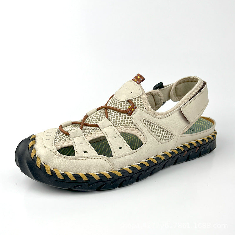 Mens Genuine Leather Casual Sandals