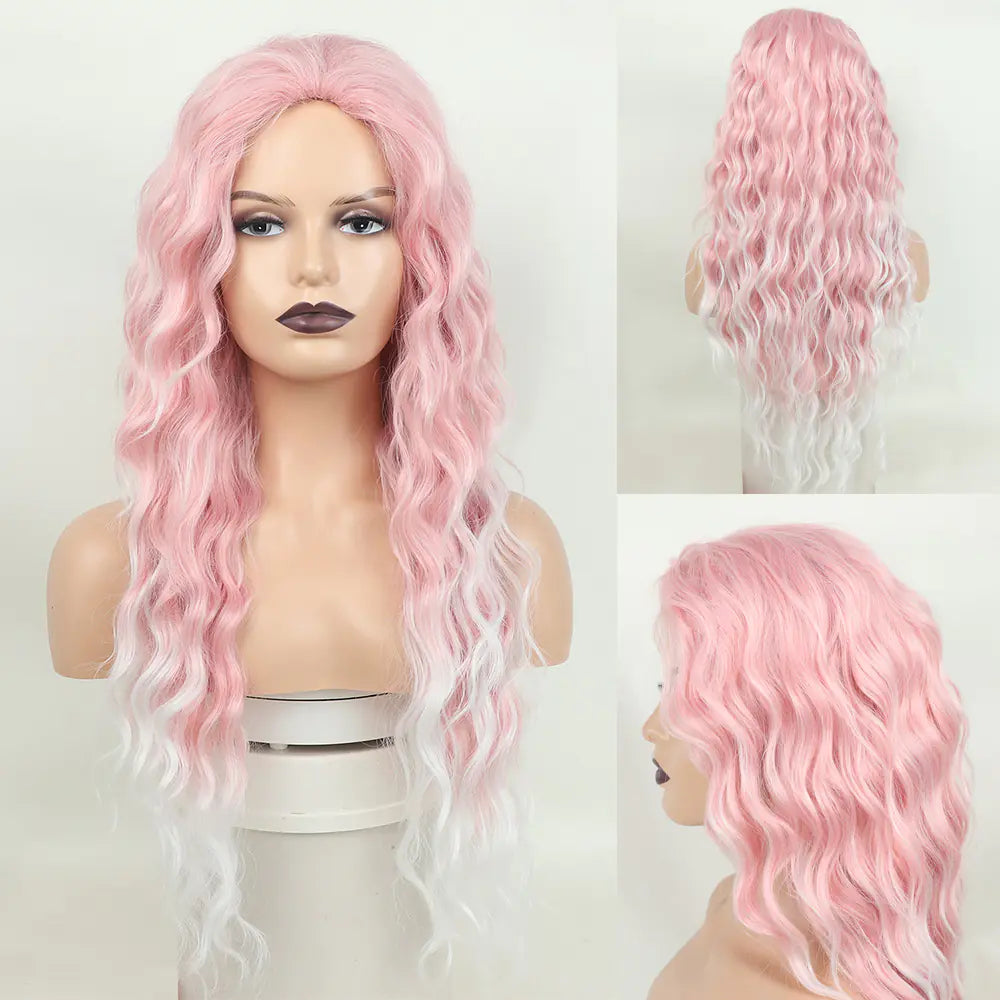 Glamorous Long Blonde Gradient Wig