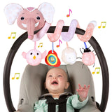 Pink Elephant Infant Spiral Toys