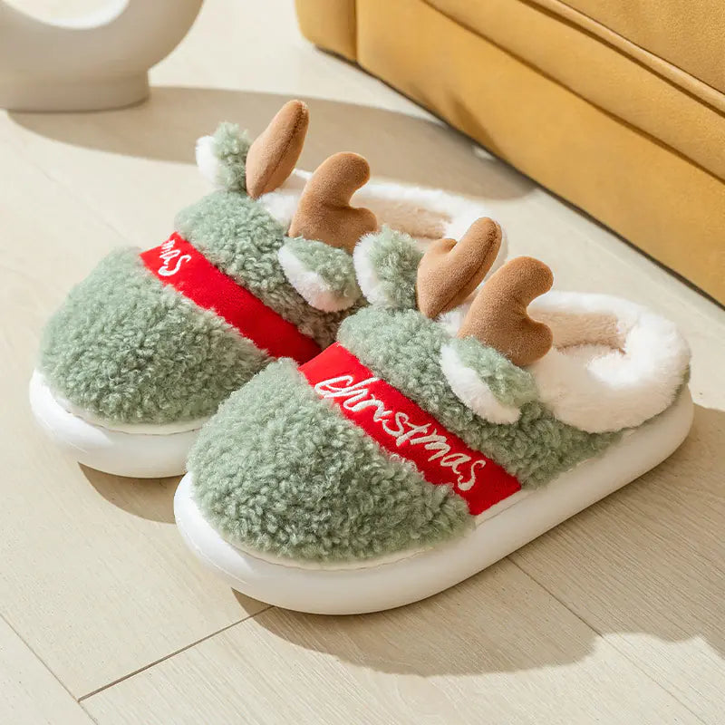 Festive Feet Winter Cozy Slippers