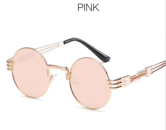 Chic Metal Round Frame Sunglasses