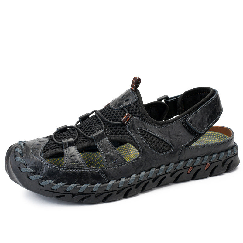 Mens Genuine Leather Casual Sandals
