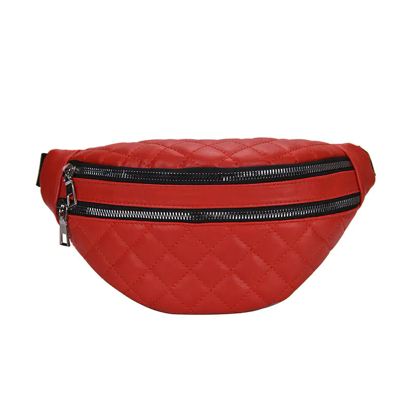 Chic PU Leather Waist & Shoulder Bag