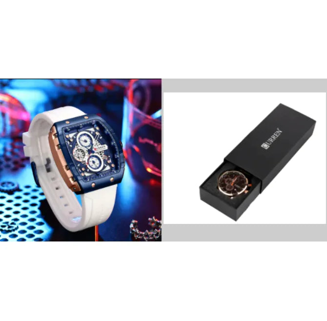 Men’s Quartz Six-Pin Strap Watch