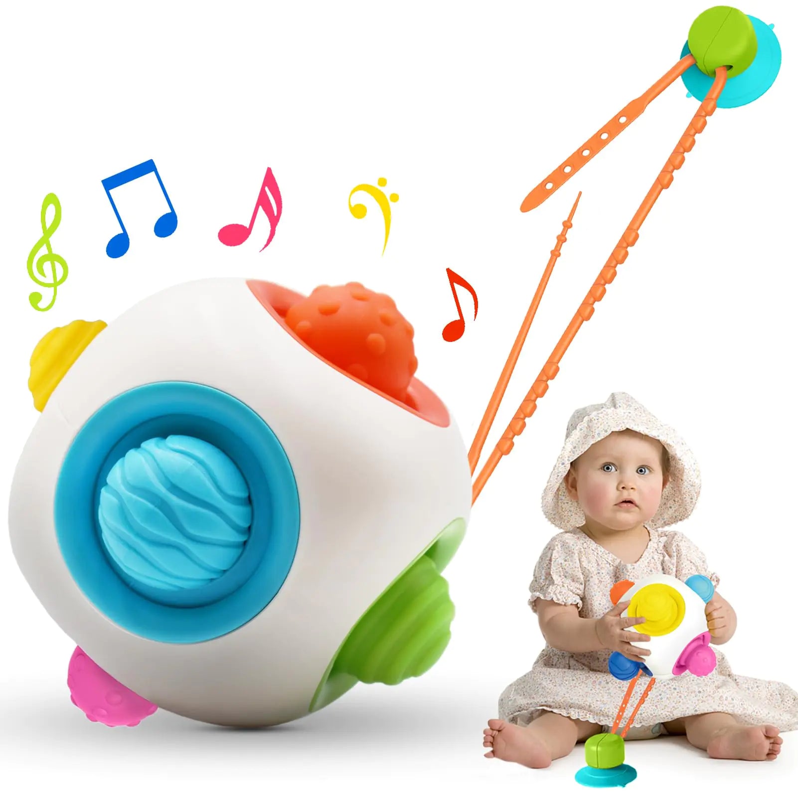 Infant Sensory Play Balls with Suction Cups
