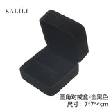 Elegant Black Velvet Jewelry Organizer Set