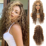 Glamorous Long Blonde Gradient Wig