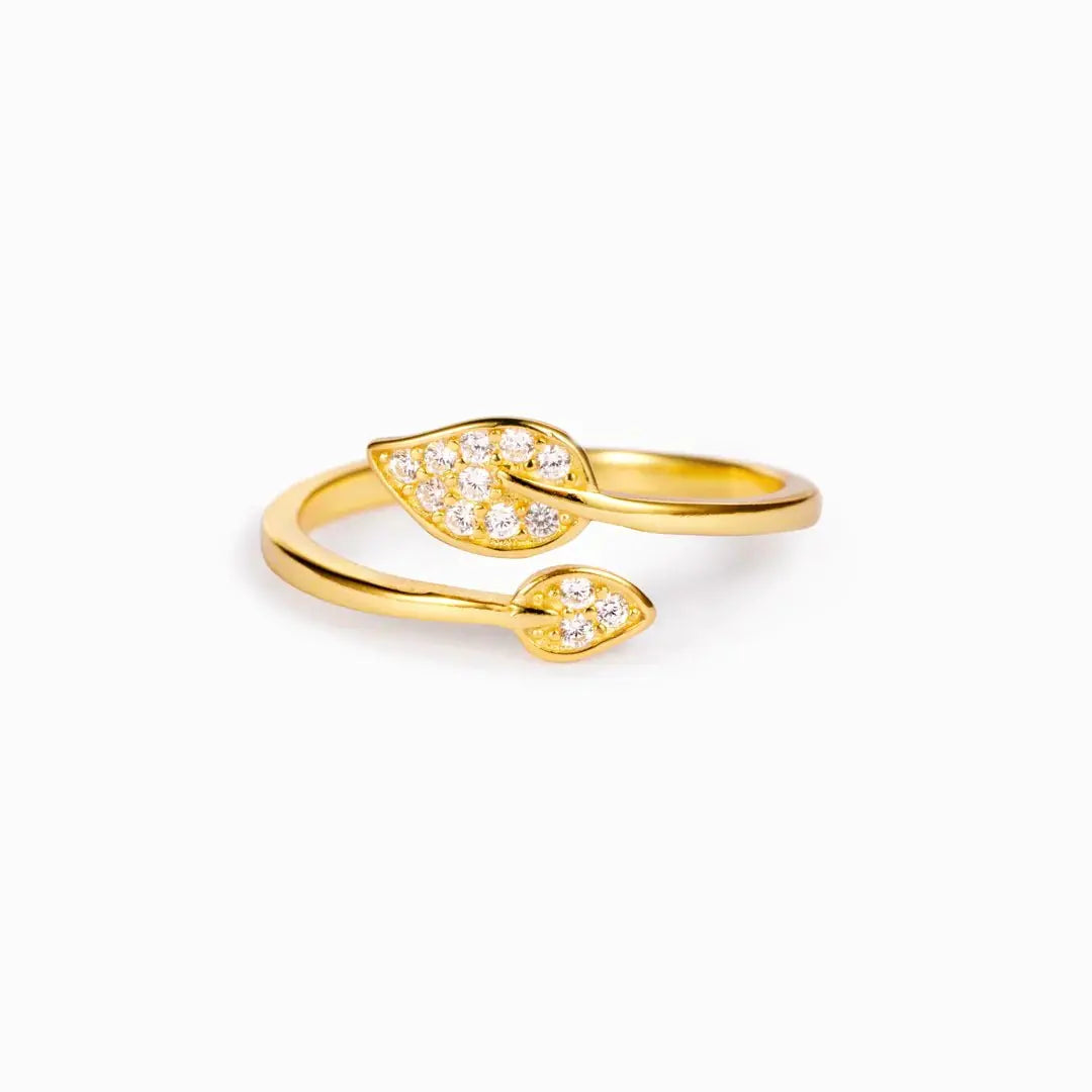 Euro-American Gold-Plated Fashion Ring