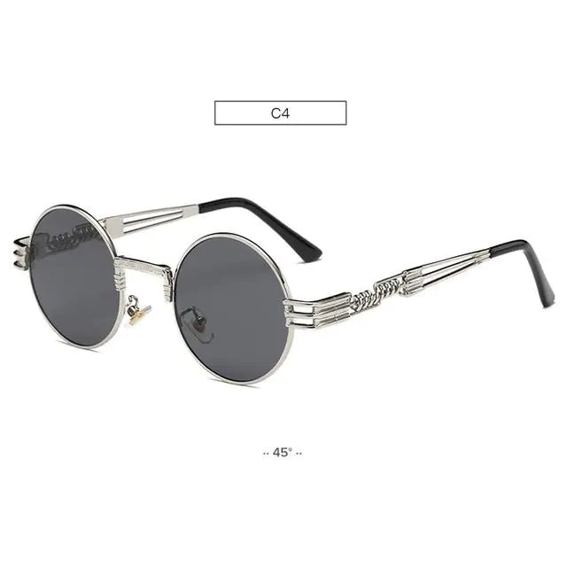 Chic Metal Round Frame Sunglasses