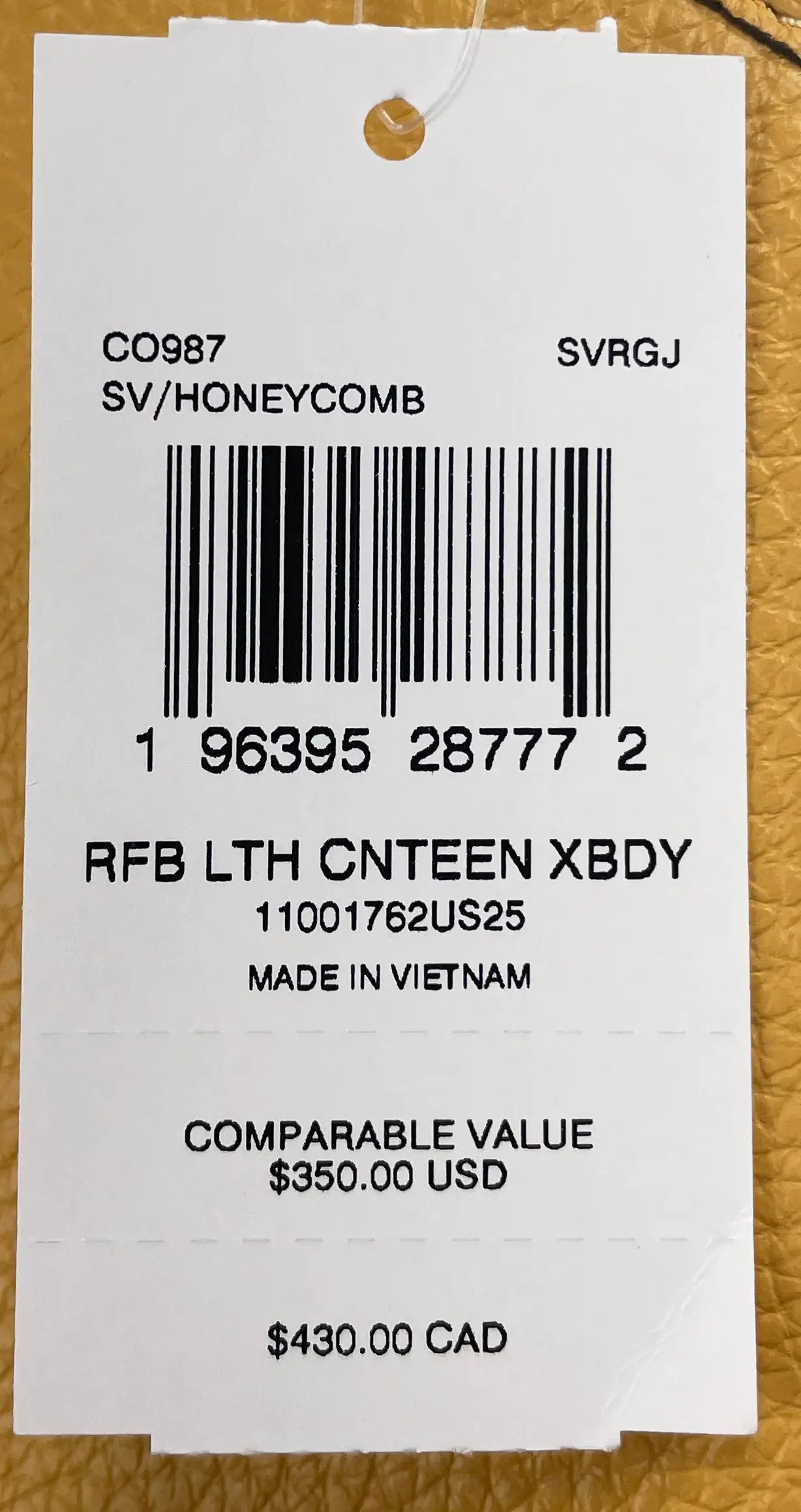 Coach Pebble Leather Canteen Crossbody