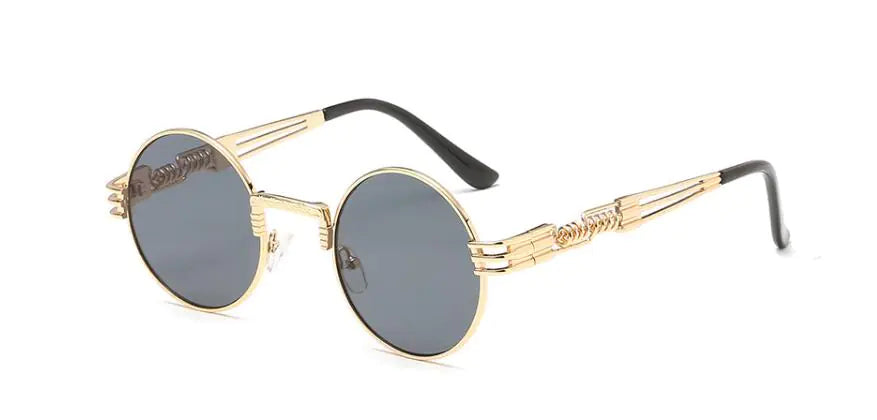 Chic Metal Round Frame Sunglasses