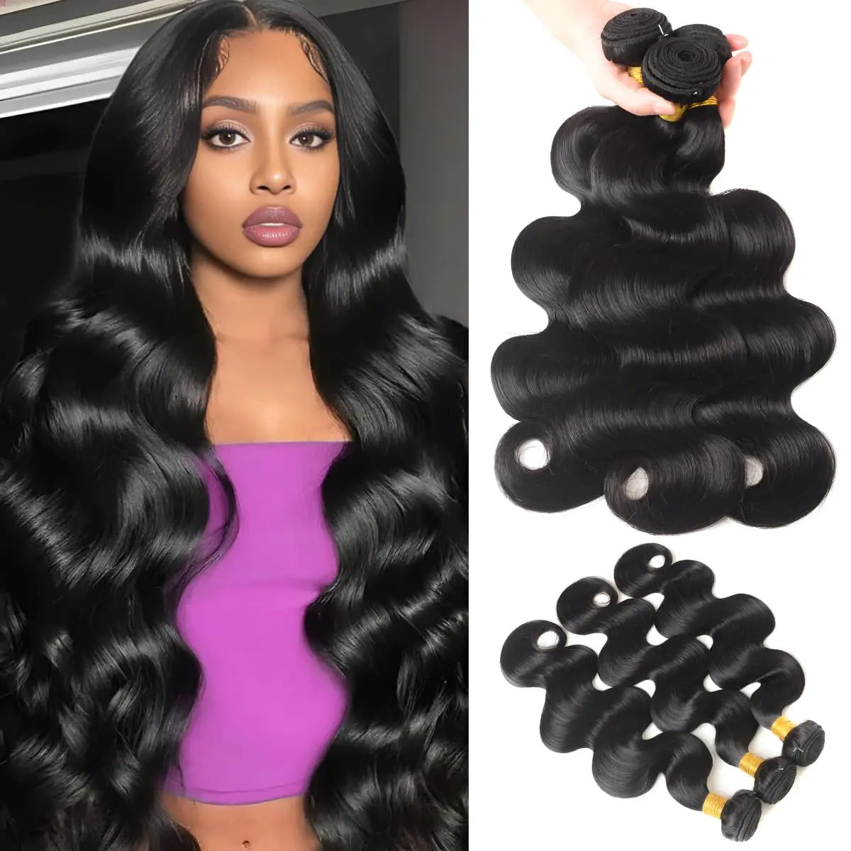 Brazilian Virgin Hair Wave Bundles