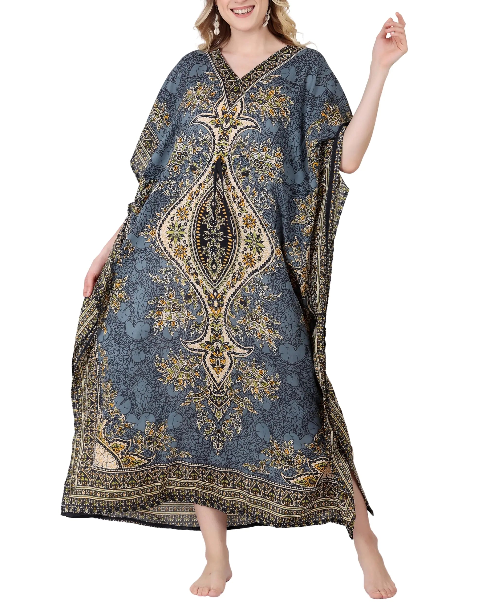 Tengru Maxi Dashiki Caftan for Women Plus Size