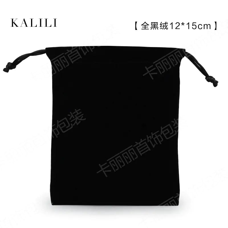 Elegant Black Velvet Jewelry Organizer Set