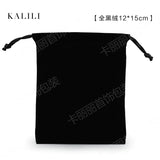 Elegant Black Velvet Jewelry Organizer Set