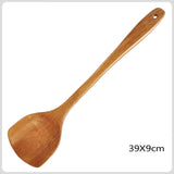 Elegant Wooden Non-Stick Spatula