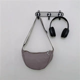 Chic Nylon Color-Block Shoulder Bag
